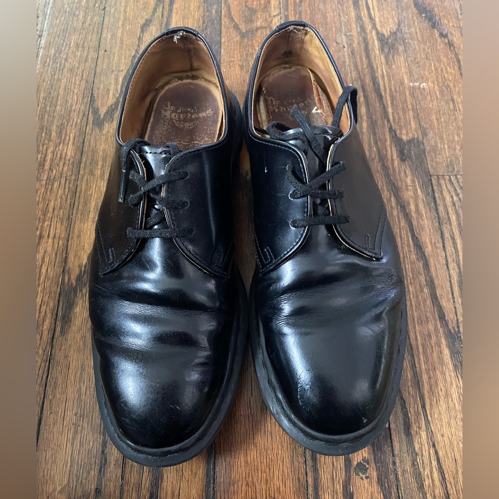 Dr. Martens Black Leather Men's Oxfords